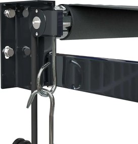 vidaXL Τέντα Πτυσσόμενη Αυτόματη Ανθρακί 4 x 3 μ.