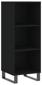 vidaXL Ντουλάπι Μαύρο 34,5x32,5x90 εκ. Επεξεργασμένο Ξύλο