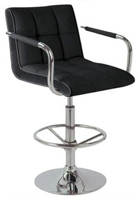Σκαμπό Μπαρ Bar/54 Black 43-2240 52X55X59/83cm Metal, Technoderma