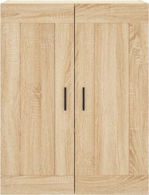 vidaXL Ντουλάπι Sonoma δρυς 69,5 x 34 x 180 εκ. από Επεξεργασμένο Ξύλο