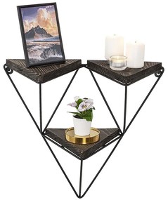 Ραφιέρα Τοίχου Freesia 491CRT1126 57x15x45cm Walnut-Black