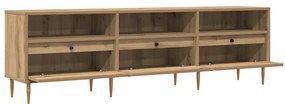 vidaXL Έπιπλο Τηλεόρασης τεχνίτης Δρυς 150x30x44,5 εκ.