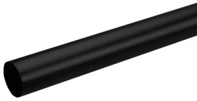 Κουρτινόξυλο Φ28mm Μονό Επεκτεινόμενο 240-400cm Grace Black Mat 58408