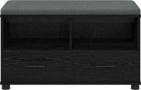 vidaXL Παγκάκι Χαλωρίου Μαύρη Δρυς 80 x 38 x 46 εκ