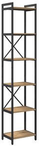 vidaXL Βιβλιοθήκη artisan δρυς 40 x 30 x 188 εκ Επεξεργασμένο ξύλο