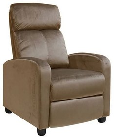 Πολυθρόνα Porter Relax Camel Velure Ε9781,2 68x86x99cm Βελούδο