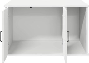 vidaXL Σπίτι Γάτας Λευκό 85 x 55 x 50 εκ. Επεξεργασμένο ξύλο