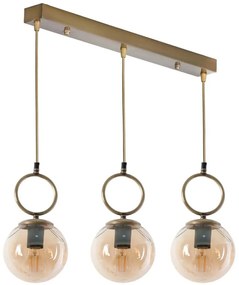 Φωτιστικό Οροφής - Ράγα Morino 846STL2815 55x16x70cm 3xE27 40W Gold Opviq