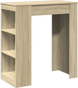 vidaXL Τραπέζι Μπαρ με Ράγες Sonoma Δρυς 95x47x103,5 εκ Επεξεργ. Ξύλο