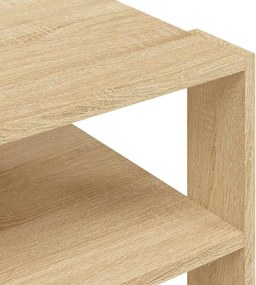 vidaXL Τραπεζάκι Σαλονιού Sonoma Δρυς 58x58x40 εκ. Επεξεργ. Ξύλο