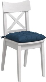 vidaXL Μαξιλάρια καθισμάτων 4 pcs Μπλε 40 x 40 x 6 cm ύφασμα
