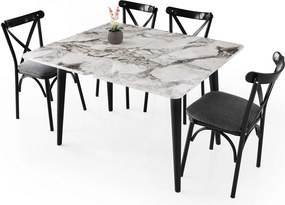 Extendable Dining Table Dolunay - 1281 White
Marble