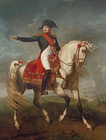 Joseph Chabord - Αναπαραγωγή Equestrian Portrait of Napoleon I (1769-1821) 1810, (30 x 40 cm)