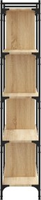 vidaXL Βιβλιοθήκη 5 Επιπέδων Sonoma Δρυς 76 x 32 x 158 εκ. Επεξ. Ξύλο