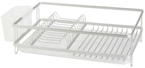 Πιατοθήκη AH-CC73027 42,5x30x14,5cm Silver Andrea House Αλουμίνιο, Πλαστικό