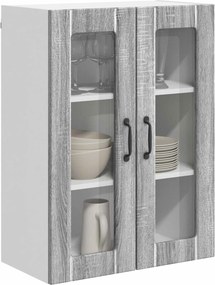 vidaXL Ραφιέρα τοίχου LUCCA Γκρι Sonoma 60 x 31 x 80 εκ.