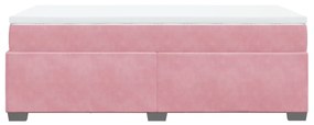 ΚΡΕΒΑΤΙ BOXSPRING ΜΕ ΣΤΡΩΜΑ ΡΟΖ 90X200 ΕΚ. ΒΕΛΟΥΔΙΝΟ 3285262