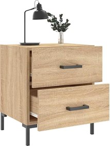 vidaXL Κομοδίνα 2 τεμ. Sonoma Δρυς 40 x 35 x 47,5 εκ. Επεξεργ. Ξύλο