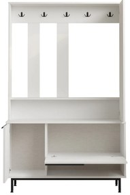 Έπιπλο Εισόδου ArteLibre LAXFIELD Λευκό Μοριοσανίδα/Μέταλλο 35.5x112.2x178.2cm