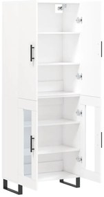 vidaXL Ντουλάπι Λευκό 69,5x34x180 εκ. από Επεξεργασμένο Ξύλο