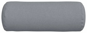 vidaXL Μαξιλάρια Στήριγμα 2 pcs Ανοιχτό γκρι Ø 25 x 70 cm ύφασμα