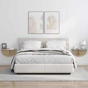 vidaXL Ράφι Τοίχου Δρύς Sonoma 48 x 24 x 24 εκ Επεξεργασμένο ξύλο