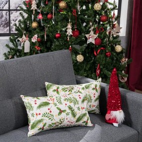 Μαξιλάρι Διακοσμητικό Χριστουγεννιάτικο (Με Γέμιση) Mainz Green-Red Teoran 30X50