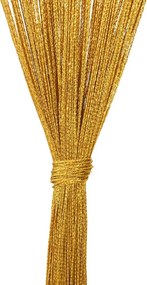 vidaXL Κουρτίνες String 2 τεμάχια Χρυσό 140x250 cm