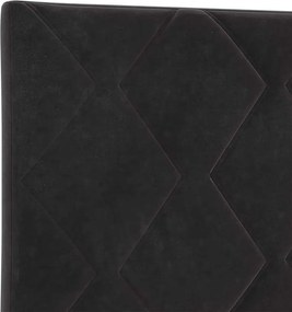 vidaXL Κεφαλάρι Μαύρο 100 cm Βελούδο