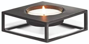 Κηροπήγιο Ρεσώ Solero 240023 10x10x5cm Black Philippi Steel
