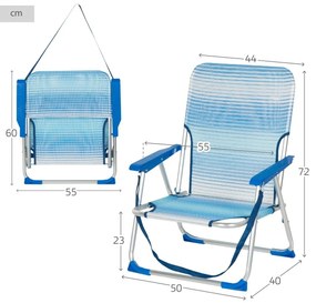 Καρέκλα στην παραλία Aktive 44 x 72 x 40 cm