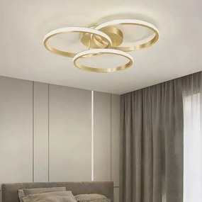 Φωτιστικό Πλαφονιέρα LED Homelighting Ciclit Gold 77-50671
