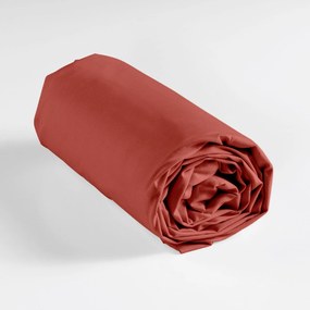 Σεντόνι King Size Με Λάστιχο (180x200+30) L-C Lina Τερακότα