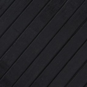 vidaXL Χαλί Ορθογώνιο Μαύρο 80 x 400 εκ. Μπαμπού