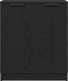 vidaXL Πλαϊνό γραφείο 3 τμχ. Μαύρη Οξυά 180 x 30 x 70 εκ