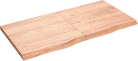 vidaXL Πάγκος Μπάνιου Αν. Καφέ 120x60x(2-4) εκ. Επεξεργ. Μασίφ Ξύλο