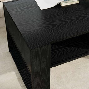 vidaXL Τραπεζάκι σαλονιού Μαύρη Οξυά 92 x 53 x 45 εκ.