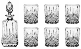 Κρυστάλλινο Σετ Ουίσκι 6 Ποτήρια & Καράφα Sheffield - Crystal Bohemia