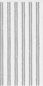 vidaXL Κουρτίνα εντόμων Chenille Γκρι και Λευκό 100 x 200 cm 100% PP
