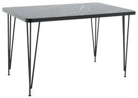 Table Bruce black marble-black 120x73x73cm 120x60x73 εκ.