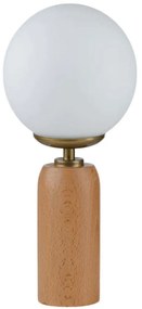 Φωτιστικό Επιτραπέζιο 534LUN5197 Φ15x33cm 1xE27 40W Oak-White Opviq