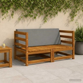 vidaXL Μαξιλάρι πλάτης SOEST 100% Πολυεστέρας Γκρι 120 x 20 x 40 cm