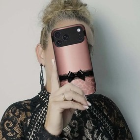 Θήκη Sonique DIVA Series για Apple iPhone 17 Pro Max Λεοπάρ Φιόγκος – Ροζ