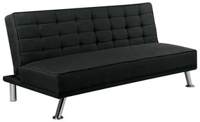 Καναπές Κρεβάτι EUROPA Ύφ.Μαύρο 176x82x80cm Bed:176x102x40cm