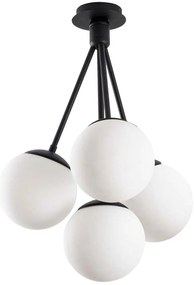 Φωτιστικό Οροφής - Πλαφονιέρα Mudoni 892OPV1939 Φ57x66cm 4xE27 40W Black-White Opviq