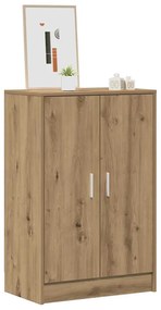 vidaXL Παπουτσοθήκη Αρτισιανή Δρυς 60x35x92 εκ. Επεξεργασμένο Ξύλο