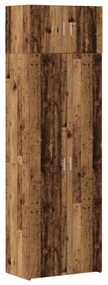 vidaXL Ντουλάπι Αποθήκευσης Παλαιού Ξύλου 70x42.5x225 cm Επεξεργασμένο Ξύλο