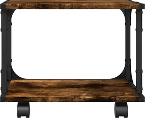 vidaXL Βάση Εκτυπωτή 2 Επιπέδων Καπνιστή Δρυς 41x28x33,5 εκ Επεξ. Ξύλο