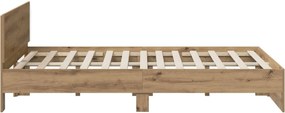 vidaXL Κρεβάτι με Κεφαλάρι Artisan Δρυς 120 x 200 cm