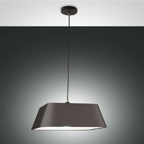 Φωτιστικό Οροφής Allegra 3561-40-101 Black Fabas Luce Μέταλλο,Ύφασμα